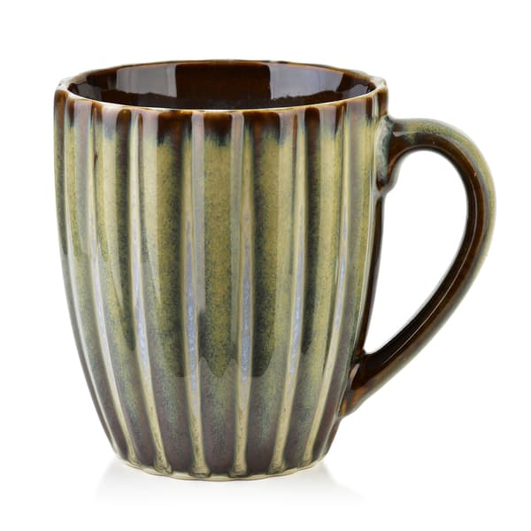 EVIE GREEN 360ml Keramik Krus - Elegant og holdbart design
