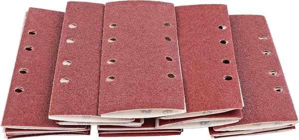 Slibepapir til slibning, 93 mm x 230 mm. Sæt med 35 ark