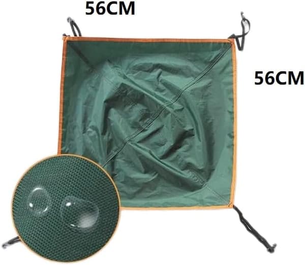 Vandtæt tagdækning til campingtelt til hus, telt, lysthus, vandreture (Grøn, 56*56cm)