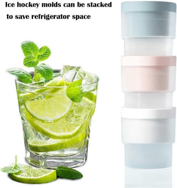 Isbollsform, 3-pack Stor Isbitsbricka, Rund Sfärisk Isform i Silikon, Isform för Whiskey, 6 cm Diameter Isbollar kompatibla med