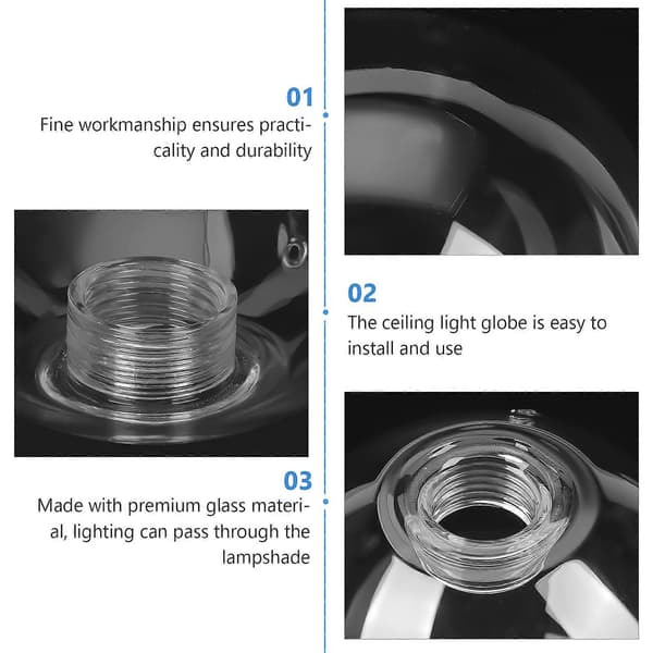 Glass Shade 100mm Globe Bulb Cover G9 Socket Modern Lampshade Accessory