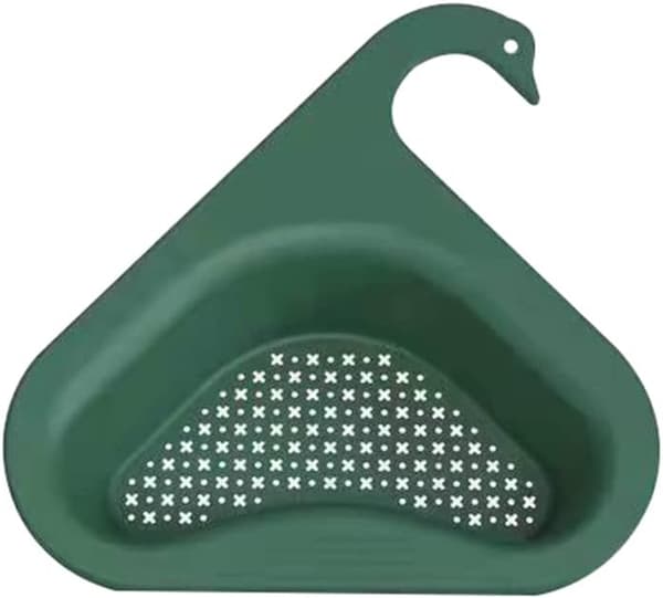 Triangular Sink Holder, Multifunctional Hanging Filter Drain, Swan-Shaped Sink Drain Basket, Creative Sink Drain Basket