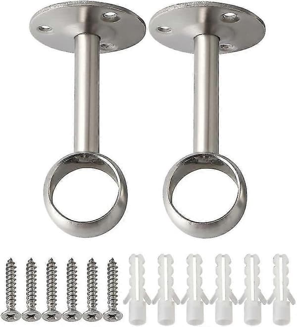 Gardinstangsfeste Garderobestangsfeste Med Skruer Takfeste Diameter 32mm, 2 stk 32mm