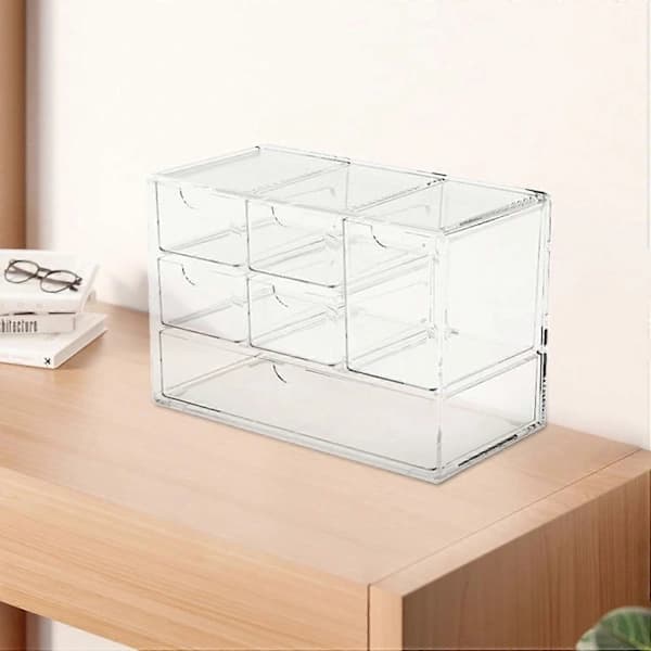 Transparent Desk Drawer | Office Storage Organizer | Makeup Storage Box