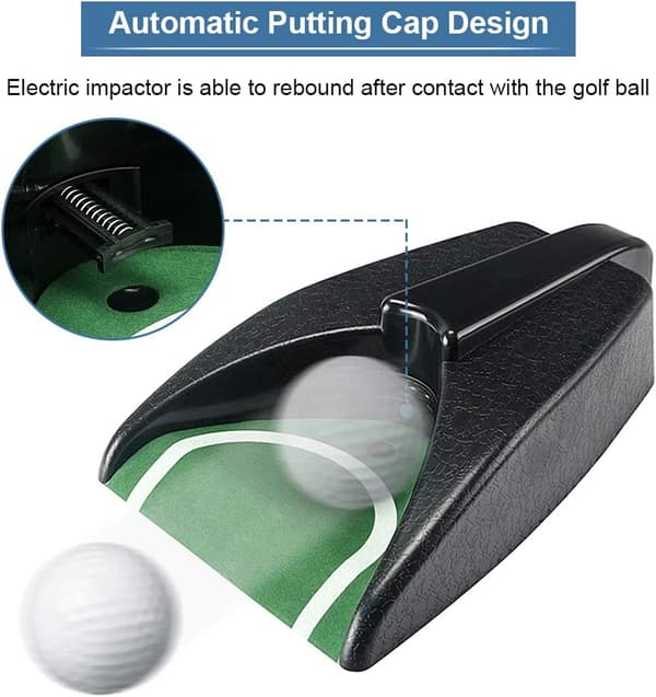 Golf Puttingmåtte, Automatisk Boldretur, Professionel Bærbar, ZQKLA