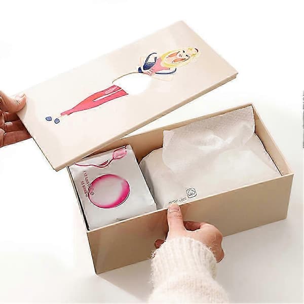 Flying Skirt Tissue Box Holder Pop-Art Design, Decorative Home Organizer for Living Room Coffee Table-FY-