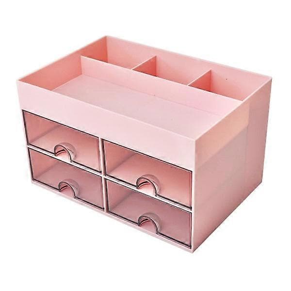 Small Desk Organizer Desktop Storage Box Paper Organizer Makeup Organizer Gift Pink