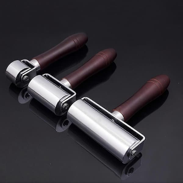 Leather Roller Läderhantverk Roller Läderpress Roller Handläderpressverktyg 60mm för DIY Hantverkstillverkning