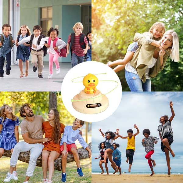 Cute Cartoon Animal Skipping Rope Machine Smart Automatic Counting Jump Training Interaction Machine with Remote Control for Home Gym Party 0.7 0.7