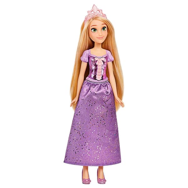 Rapunzel-dukke med Royal Shimmer-kjole og langt hår