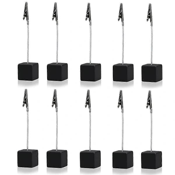 Paperclip for photos, 10 pcs, black set