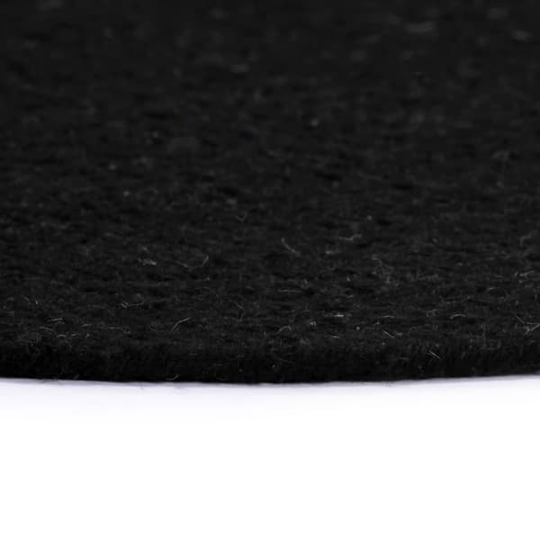 vidaXL Tablettisar 4 kpl musta 38 cm pyöreä puuvilla Svart black