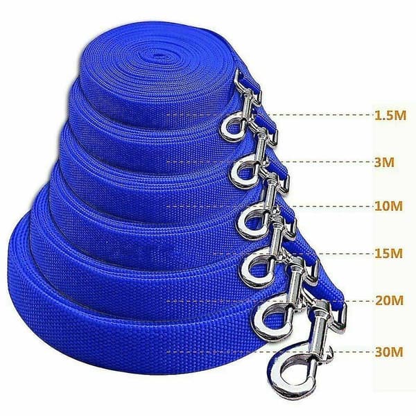 15m - 30m Extra Long Dog Training Leash Strong Leash Line Walking Recall Red-20M Red-20M