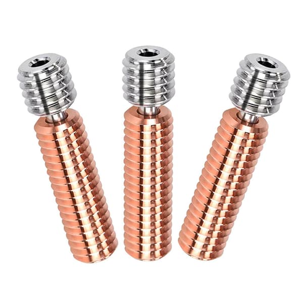 Bimetallisk Heatbreak 3D-printer Hotend Varmeblok Bimetal Heat Break til 1.75