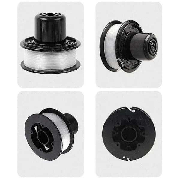 8 Spoler RS-136-BKP Erstatningstrådspoler for Black & Decker Gressklippere