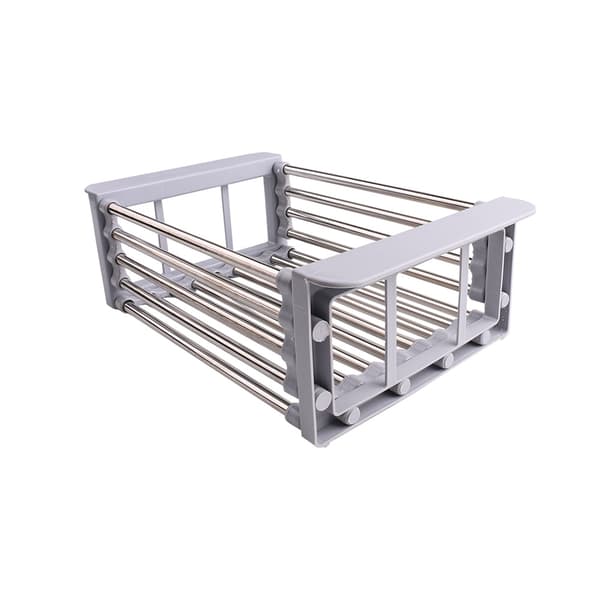 Extendable Over Sink Dish Drying Rack with Adjustable Length