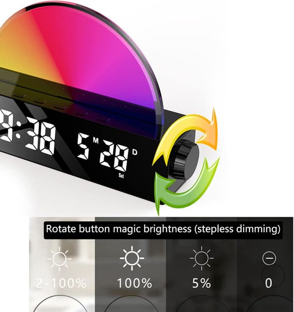 Väckarklocka LED Digital Klocka Ljus Temperatur Snooze-Klocka För Sovrum Sängbord Snooze-Klocka
