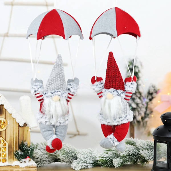 2-pakke julepynt julenisse ornamenter