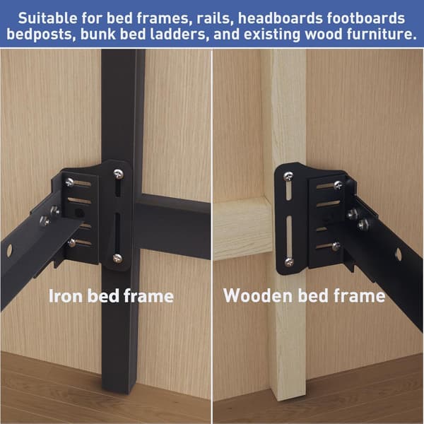 Headboard Bracket Adapter, Headboard Hardware for Metal Bed Frame, Headboard Mounting Kit