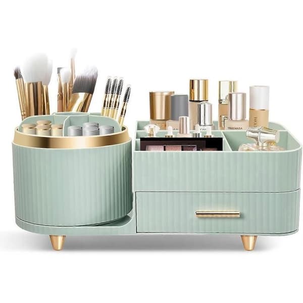 360° Rotating Multifunctional Cosmetic Storage Rack, Dressing Table Storage Box