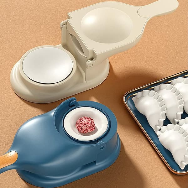 2-i-1 Dumpling Maker, Bake Deig Pressing Dumpling Skin Wrapper Form, Manuell Deigpresse, for Empanada, Ravioli, Pierogi, Håndpai Pot Sticker
