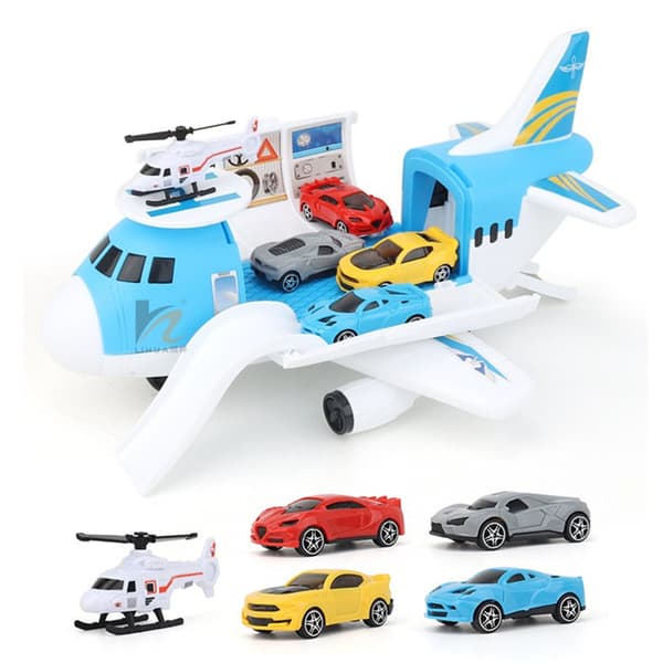 Flytransportlegetøj Pædagogisk DIY Transport Fragtfly Bil Legetøj til Drenge