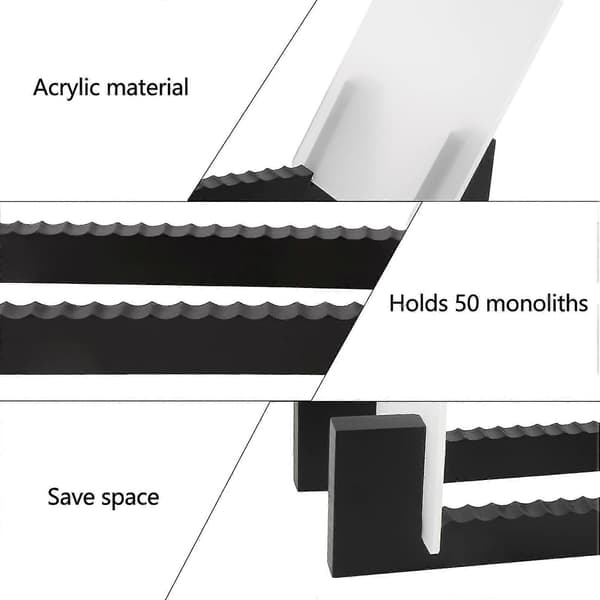 Vinylpladeopbevaring - Vinyl LP-pladestativ 34,8 cm langt - Vinylpladeholder (sort)