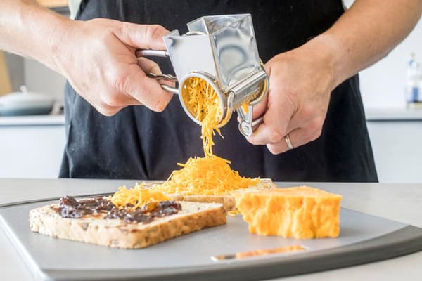 MasterClass Deluxe roterende osteriver i rustfritt stål