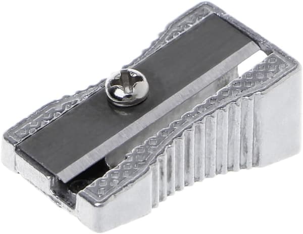 Metallic Single Hole Pencil Sharpener School Office Sharpener Stationery