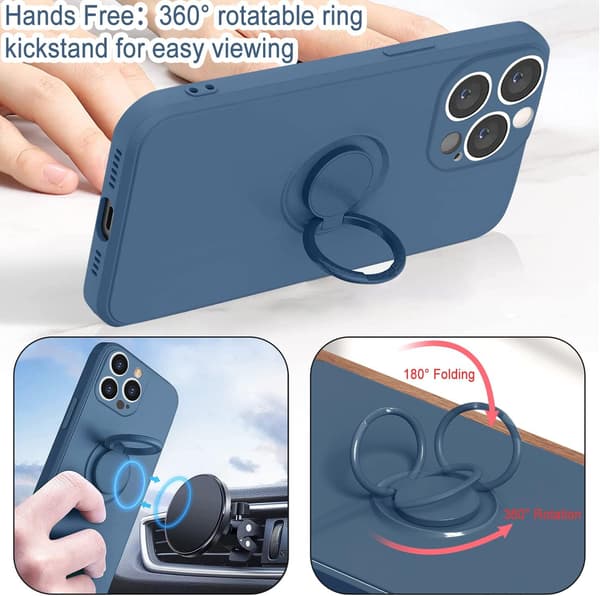 Silikondeksel til iPhone 13 Pro Max, full kroppsbeskyttelse, 360° K