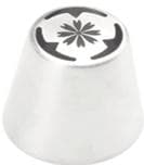 Russisk Tyll Russisk Sprøjtedyse XL Blomster Silver silver