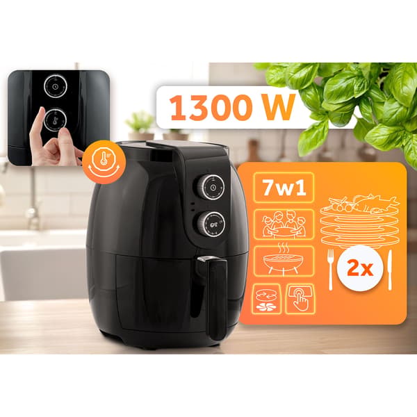 Berdsen BD-650 Airfryer fritös 3,6l Svart Single