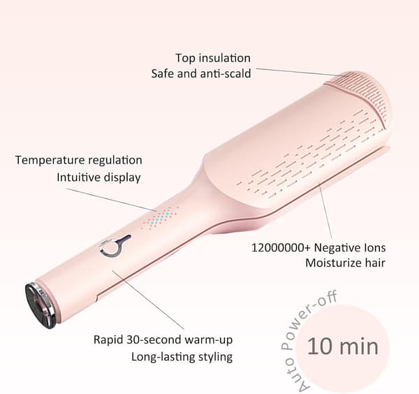 Krølltang 32mm bølgete krøller (160-220℃-rosa)
