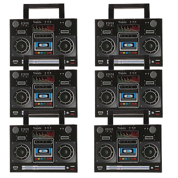 6 Pieces Tabletop Retro Radio Decorations Candy Boxes Candy Boxes Candy Wrapper Boxes