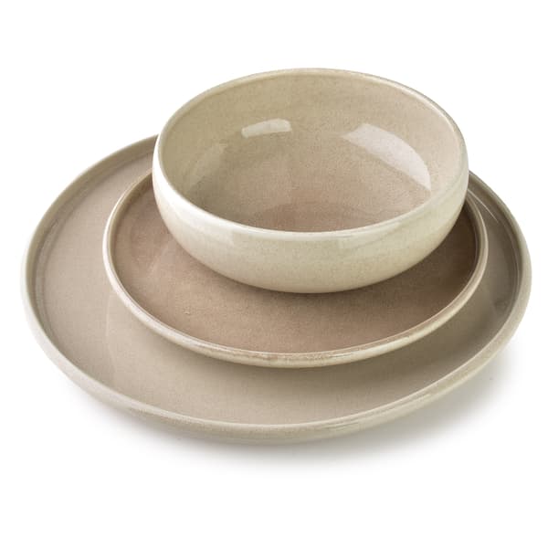 Tallerken Porcelæn BASIC Nature 21x21x2,5 Beige 1 stk