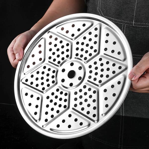 Dampbakke til køkken 24/26/28/32/34/36cm, Dampstativ med flere specifikationer til restaurantkøkken E
