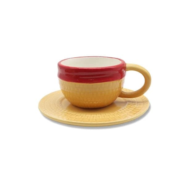 Anime One Piece Kaffemugg Monkey D Stråhatt Keramisk Te Mjölk Kopp Kontorsmugg Tecknad Vattenmugg