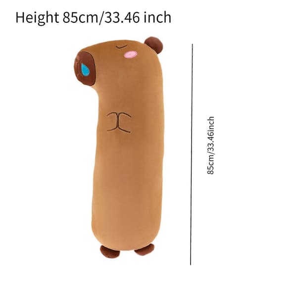 Capybara Long Hug Pillows Sleeping Pillow for Office Bedroom Home