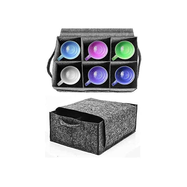 Filt Koppholder Camping Glassbærer For Drikkeglass Vinglassholder Camping Tilbehør Tab