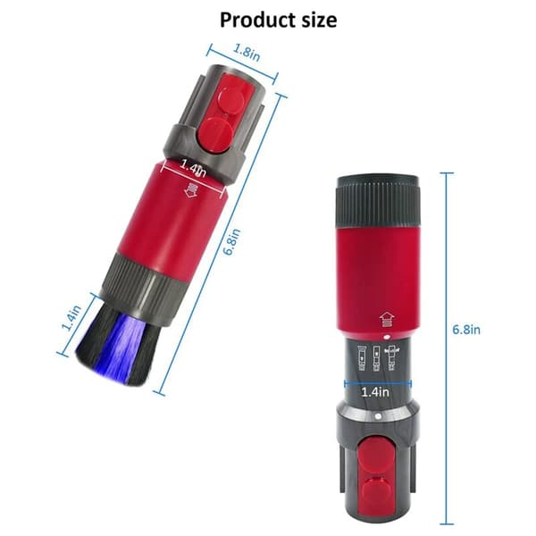 Trace-free dust brush suitable for V7 V10 V11 V15 part vacuum cleaner replacement dust removal brush