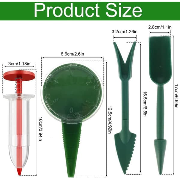 Mini Seeder 6 Pcs Manual Seed Dispenser for Small Seeds Planting Vegetables Flowers Garden Tools