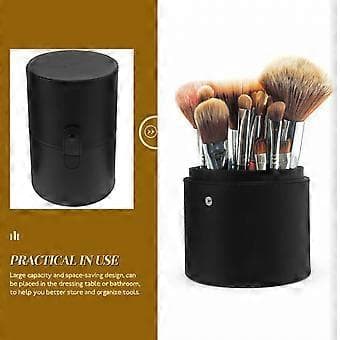 Portable Makeup Brush Case Makeup Brush Storage Bucket Makeup Brush Storage Holder with Lid
