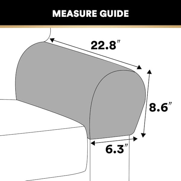 Thick Velvet Stretch Armrest Covers for Chairs and Sofas Armchair Covers for Arms Sofa Arm Covers Armrest Covers for So[PL]