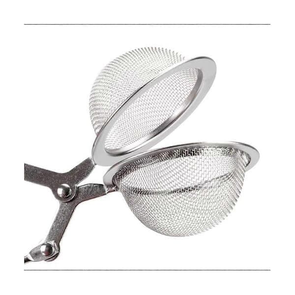 12 stk Tekuler, Premium Rustfritt Stål Te Infuser med Håndtak for Løs Te Finmasket