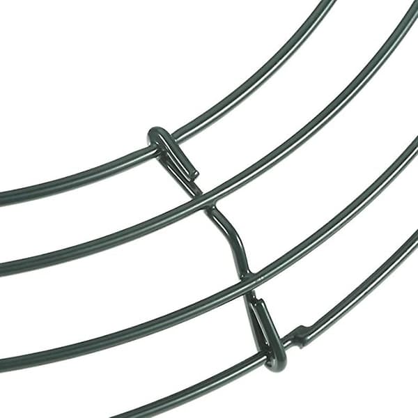 2-pack Wire Wreath Frame Green for New Year Decoration (8 inch)