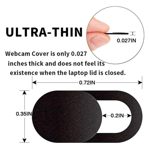 Laptop Slide 24-pack, ultratunn bärbar kameraskydd för , , dator, bärbar dator, , PC