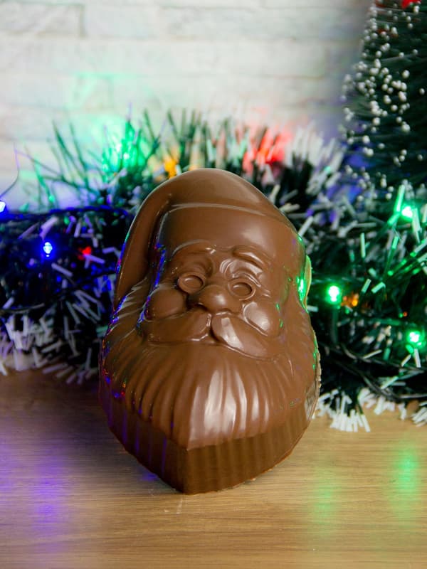 Praline Mold Santa Claus Chocolate Mold - BWB 10053 - 3 Part Mold Transparent transparent
