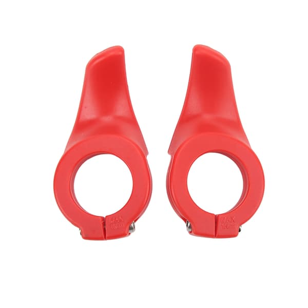 1 Pair Handlebar Thumb Rests Durable Thumb Grips Bike Bar Ends for Mountain Bikes Red