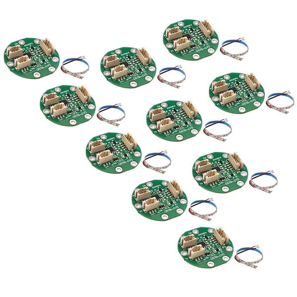 Berøringssensor Modul Kretskort DIY PCB Følerkrets Chip med LED-stripe og Kabler 10stk (RGB
