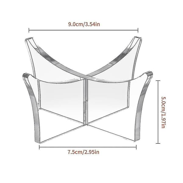 2 st basketbollställhållare fotbollsställ akrylbolldisplay (transparent)